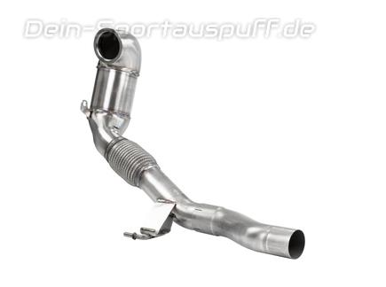 Bull-X-Edelstahl Ø76mm Downpipe mit Sport-Kat VW Golf 7 GTI