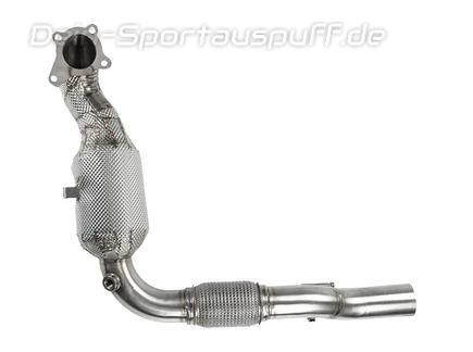 BULL-X Edelstahl Downpipe mit Sport-Kat Ø63,5mm Audi A1 inkl. Sportback 1.2l TSI Typ 8X