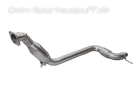 Bull-X Edelstahl Ø76mm Downpipe mit 200-Zellen Sport-Kat Ford Mustang 6 2.3l Ecoboost