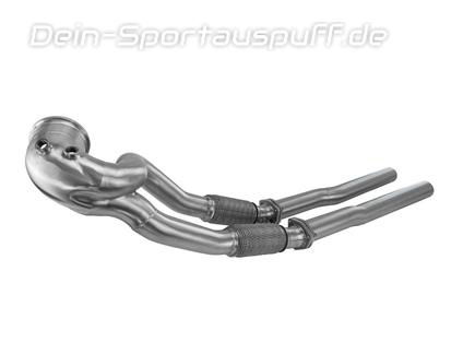 BULL-X Edelstahl Downpipe mit Kat-Ersatzrohren Audi TTRS 8S OPF