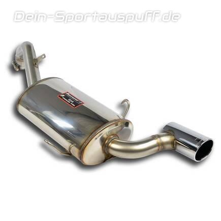 Supersprint Edelstahl Sportauspuff-Komplettanlage Ausgang rechts Alfa Romeo 75 1.8 Turbo Q.v. (155 PS) 1986 - 1992 90x85mm oval eingerollt abgeschrägt