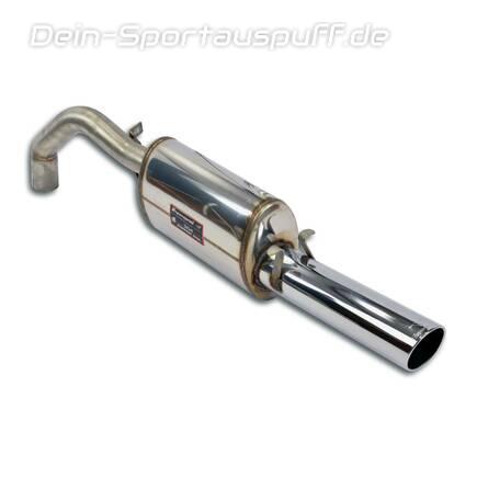 Supersprint Edelstahl Sportauspuff-Komplettanlage Ausgang Mittig Alfa Romeo 75 1.8 Turbo Q.v. (155 PS) 1986 - 1992 90x85mm oval eingerollt abgeschrägt