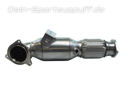 Bull-X Edelstahl Ø76mm-Downpipe mit 200-Zellen Sport-Kat Ford Fiesta ST MK7 Typ JA8