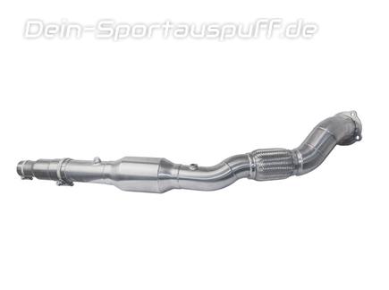 Bull-X Edelstahl Ø89mm-Downpipe mit 200-Zellen Sport-Kat VW Golf 4 1.8l T
