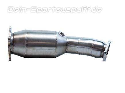 Bull-X Edelstahl Ø76mm-Downpipe mit 200-Zellen Sport-Kat Audi A4 B7 2.0l TFSI inkl. Quattro