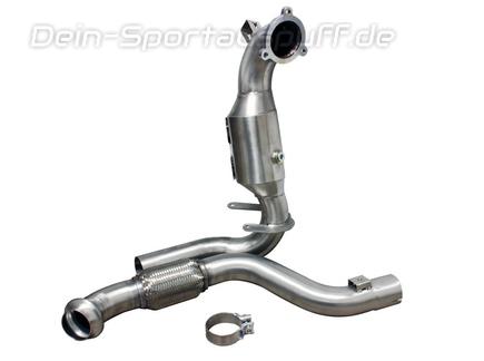Bull-X Edelstahl Ø76mm Downpipe mit 200-Zellen Sport-Kat Mercedes A-Klasse A200 A250 W176