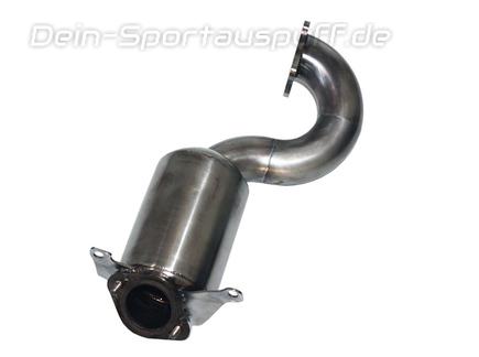 Bull-X Edelstahl Ø63,5mm Downpipe mit 200-Zellen Sport-Kat VW Jetta 4 1.4l Typ 162