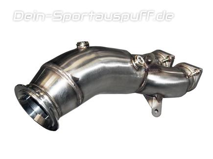Bull-X Edelstahl Downpipe mit Kat-Ersatzrohr BMW 3er 335i E90 E91 E92 E93