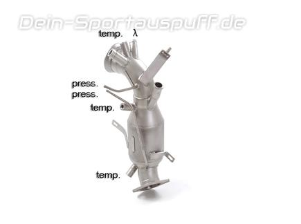 Ragazzon Edelstahl Downpipe mit Sport-Kat inkl. Partikelfilter-Ersatzrohr Alfa Romeo Stelvio 2.2l JTD Q4 ab 09/2018