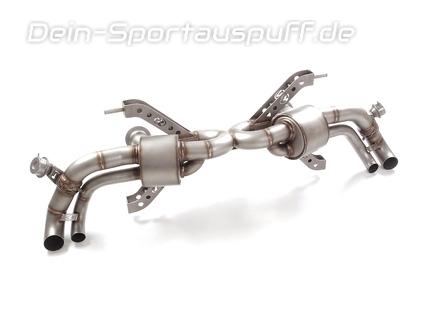 Ragazzon Edelstahl Duplex Sportauspuff Race-Version Audi R8 Coupe Spyder 4.2l FSI 2007-2012 für originalen Endrohrausgang