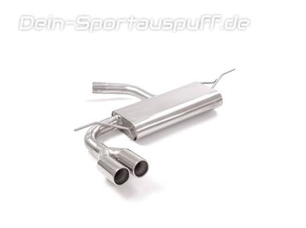 Ragazzon Edelstahl Sportauspuff Seat Leon 5F FR 1.4l TSI 2x80mm rund eingerollt versetzt