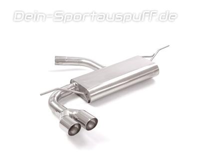 Ragazzon Edelstahl Sportauspuff Seat Leon 5F FR 1.4l TSI 2x70mm rund doppelwandig abgeschrägt versetzt