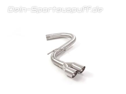Ragazzon Edelstahl Endschalldämpfer-Ersatzrohr Seat Leon 5F FR 1.4l TSI 2.0l TDI 2x70mm rund doppelwandig abgeschrägt versetzt