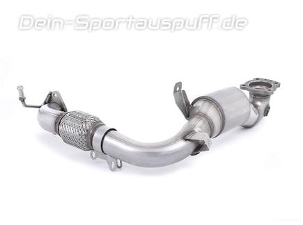 Milltek Edelstahl Downpipe mit Sport-Kat Ford Fiesta MK7 1.0l EcoBoost Typ JA8