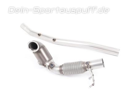 Milltek Edelstahl Downpipe mit 200-Zeller Sport-Kat mit OPF-Ersatzrohr Audi S3 8V Facelift