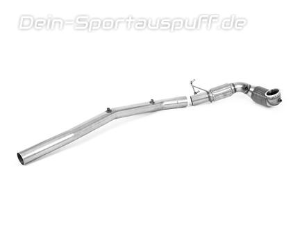 Milltek Edelstahl Ø80mm Downpipe mit 200-Zeller Renn-Kat mit OPF-Ersatzrohr Audi S3 8Y