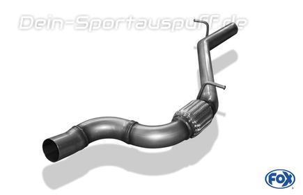 FOX Edelstahl Vorschalldämpfer-Ersatzrohr Cupra Formentor 2.0l TSI 4drive