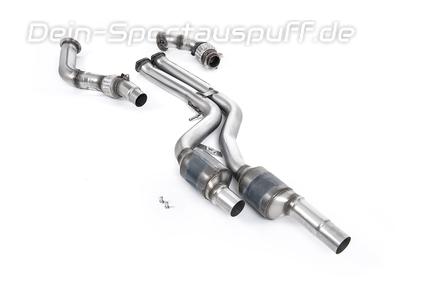 Milltek Edelstahl Ø70mm Downpipe mit Kat- und OPF-Ersatzrohr inkl. 200-Zeller Sport-Nach-Kats BMW M4 F82 F83