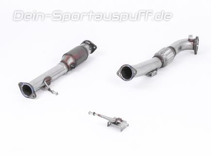 Milltek Edelstahl Ø76mm Downpipe mit 200-Zeller Sport-Kat Ford Focus 2 ST