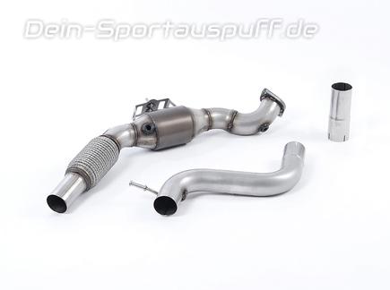 Milltek Edelstahl Ø70mm Downpipe mit Sport-Kat Ford Mustang 6 2.3l EcoBoost