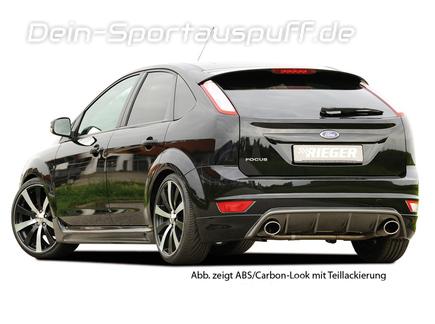 Rieger Heckansatz ABS/schwarz matt unlackiert für Ford Focus 2 Facelift