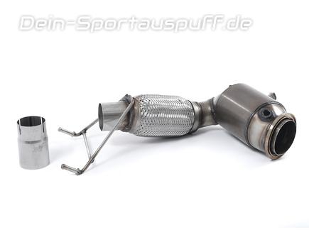 Milltek Edelstahl Ø70mm Downpipe mit 200-Zeller Sport-Kat Mini Cooper F56 Milltek Edelstahl Ø70mm Downpipe mit 200-Zeller Sport-Kat Mini Cooper F56