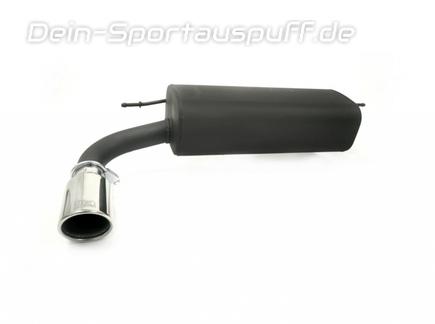 Ulter Sportauspuff BMW 3er F30 320d 90mm rund eingerollt abgeschrägt mit Absorber
