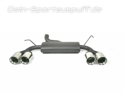 Ulter Duplex Sportauspuff Jeep Wrangler JK 2.8l CRD je 2x100mm rund doppelwandig gerade