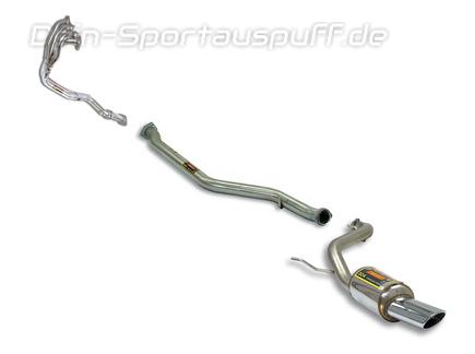 Supersprint Edelstahl Racing-Komplettanlage inkl. Krümmer Alfa Romeo GTV, Spider 1.8l 2.0l T.S. Typ 916 120x80mm oval