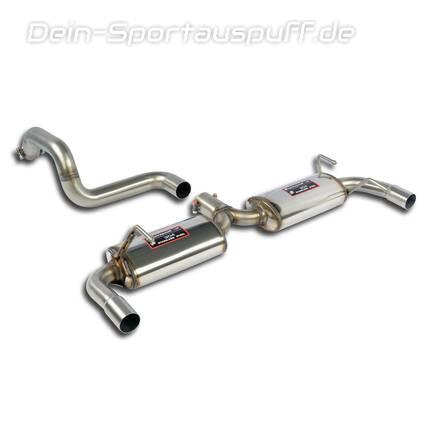 Supersprint Edelstahl Duplex Sportauspuff-Komplettanlage inkl. Downpipe Fiat 500 Abarth