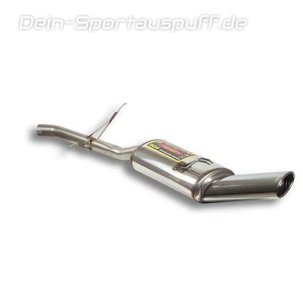 Supersprint Edelstahl Sportauspuff-Komplettanlage inkl. Krümmer Fiat Barchetta 1.8i 16V ab 2003 145x95mm oval