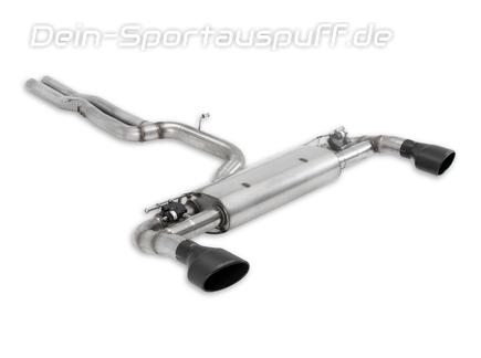 Milltek Edelstahl Duplex Sportauspuff-Komplettanlage ab OPF Cupra Formentor 2.5l TSI VZ5 4Drive je 170x107mm oval eingerollt abgeschrägt schwarz