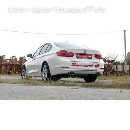 Eisenmann Edelstahl Duplex Sportauspuff BMW 3er F30 F31 Limousine u.  Touring 316d 318d 320d je 2x76mm rund günstig online kaufen - Dein- Sportauspuff.de
