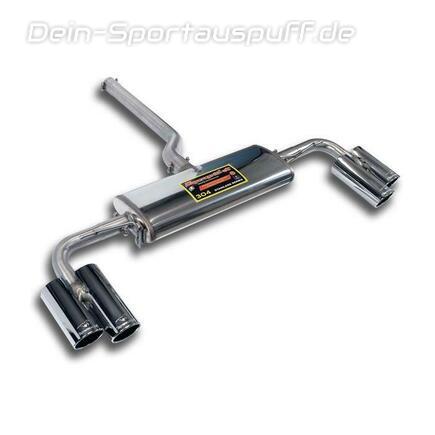 Supersprint Edelstahl Duplex Sportauspuff BMW F25 X3 18d 20d 30d je 2x90mm rund eingerollt abgeschrägt
