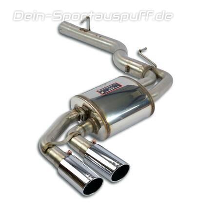 Supersprint Edelstahl Sportauspuff BMW F25 X3 35i 35d 2x80mm rund eingerollt abgeschrägt