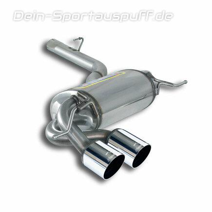Supersprint Edelstahl Sportauspuff BMW F26 X4 35i 35d 2x80mm rund scharf abgeschrägt