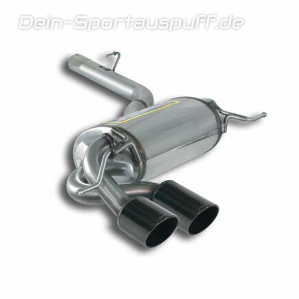 Supersprint Edelstahl Sportauspuff BMW F26 X4 35i 35d 2x90mm rund scharf abgeschrägt schwarz