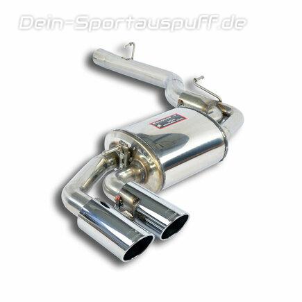Supersprint Edelstahl Sportauspuff BMW F25 X3 20i 28i 30d 2x90mm rund eingerollt abgeschrägt