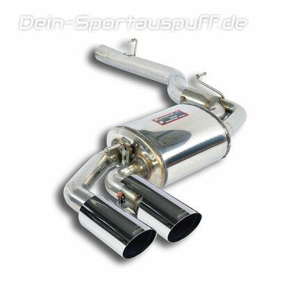 Supersprint Edelstahl Sportauspuff BMW F26 X4 2x80mm rund scharf abgeschrägt