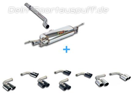 Supersprint Edelstahl Duplex Sportauspuff BMW F26 X4 20i 2.0i Turbo inkl. Endrohrsatz nach Wahl