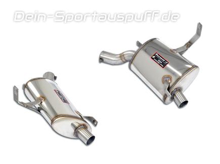 Supersprint Edelstahl Duplex Sportauspuff BMW E52 Z8 5.0i V8 1999 - 2003 für originalen Endrohrausgang