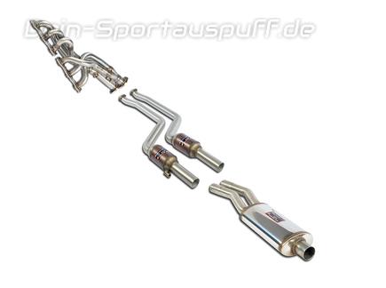 Supersprint Edelstahl Fächerkrümmer inkl. Sport-Kats und Mittelschalldämpfer BMW E84 X1 25i 28i