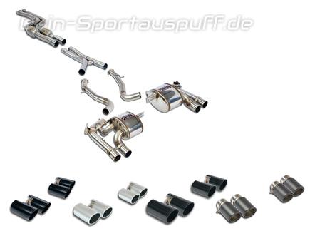 Supersprint Edelstahl Duplex Racing-Komplettanlage inkl. Kat und OPF-Ersatz BMW M2 Competition + CS mit Endrohrsatz nach Wahl