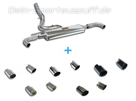 Supersprint Edelstahl Duplex Sportauspuff BMW 2er F45 225i xDrive inkl. Endrohrsatz nach Wahl