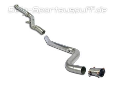 Supersprint Edelstahl OPF-Ersatzrohr für Serien-Endschalldämpfer BMW 1er F20/F21 120i 125i LCI