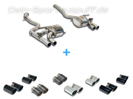 Supersprint Edelstahl Duplex Sportauspuff BMW M3 F80 inkl. Endrohrsatz nach Wahl