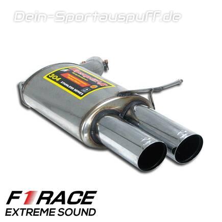 Supersprint Edelstahl Duplex Racing-Komplettanlage inkl. Kat-Ersatz BMW E63 M6 je 2x80mm rund scharf abgeschrägt