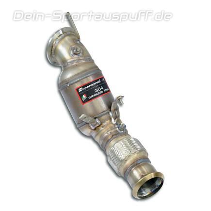 Supersprint Edelstahl Downpipe inkl. Sport-Kat BMW 5er G30/G31 520i (Mod. mit OPF)