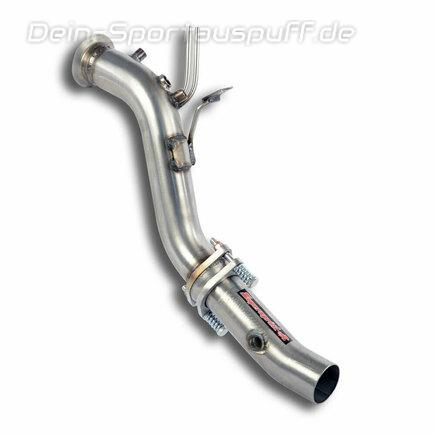 Supersprint Edelstahl Downpipe mit Kat- und DPF-Ersatzrohr BMW 1er F20/F21 118d-125d (Euro 6)