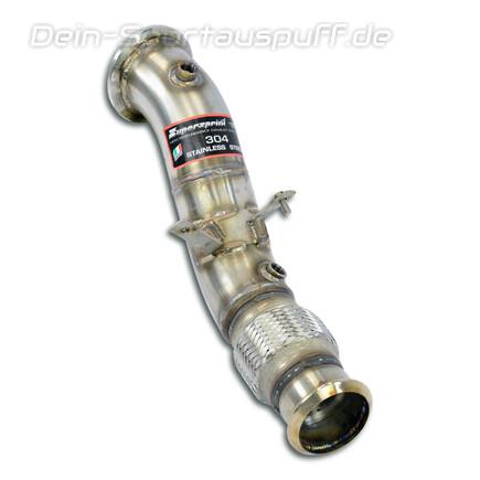 Supersprint Edelstahl Downpipe mit Kat-Ersatzrohr BMW 4er F32/F33/F36 430i
